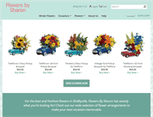 Tablet Screenshot of flowersbysharon.com